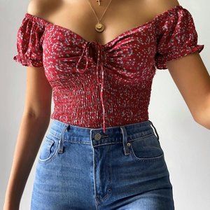 Naomi Crop Top | BLUE | Size Large